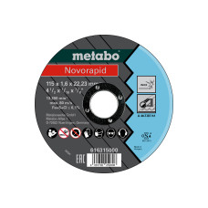 Відрізний круг Metabo Novorapid TF 41 Inox 115х1.6х22.23 мм