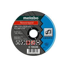 Отрезной круг Metabo Novorapid A 60-R 125х1х22.23 мм TF 41 по стали