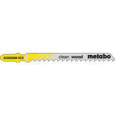 Лобзикове полотно по дереву Metabo Clean Wood 74х4х1.5 мм, T 101 D, 5 шт