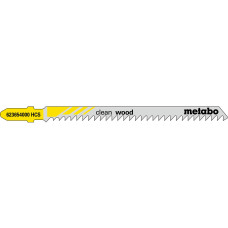 Лобзикове полотно Metabo Clean Wood 91х3х1.5 мм, T 301 CD, 5 шт