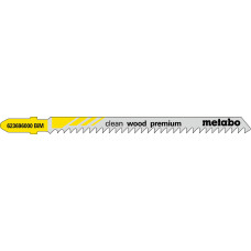 Лобзикове полотно Metabo Clean Wood Premium 91х3х1.5 мм, T 301 CDF, 5 шт