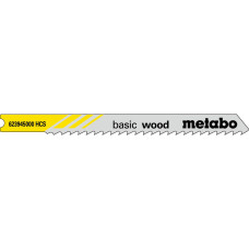 Лобзикове полотно Metabo Basic Wood 74х3х1.25 мм, U 111 C, 5 шт