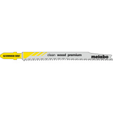 Лобзикове полотно Metabo Clean Wood Premium 93х2.2х1.5 мм, T 308 BF, 5 шт