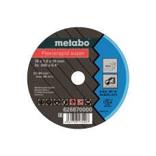 Відрізне коло Metabo Flexiarapid Super 76х1х10 мм TF 41 Inox, 5 шт