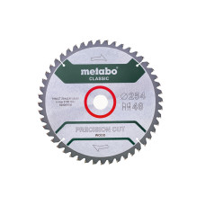Пиляльний диск Metabo Precision Cut Wood Classic 254х30 мм, Z48 WZ 5° NEG