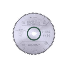 Пиляльний диск Metabo Multi Cut Professional 315х30 мм, Z96 FZ/TZ, 5° NEG