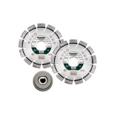 Алмазний відрізний круг Metabo Universal Professional UP 115х2.4x9х22.23 мм 2 шт зі стяжною гайкою Quick M14