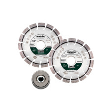 Алмазний відрізний круг Metabo Universal Professional UP 125х2.4x9х22.23 мм 2 шт зі стяжною гайкою Quick M14