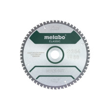Пиляльний диск Metabo Multi Cut Classic 254х30 мм, Z60 FZ/TZ 5° NEG у блістері