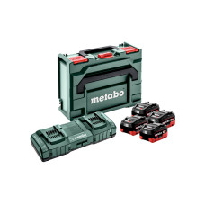 Базовий набір Metabo 4 акб LiHD 18 В 8 Ah, з/п ASC 145 Duo, MetaBOX 145