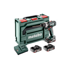Акумуляторний дриль-шуруповерт Metabo BS 18 L Set, 3 акб 18 В Li-Power 2.0 Ah, з/п, кейс