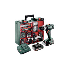 Акумуляторний дриль-шуруповерт Metabo BS 18 L Set, 2 акб 18 В Li-Power 2.0 Ah, з/п, кейс