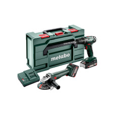Набір акумуляторних інструментів Metabo Combo Set 2.4.3 18 V, 1 акб 18 В Li-Power 2.0 Ah, 1 акб 18 В Li-Power 4.0 Ah, з/п, кейс MetaBox 165 L