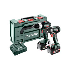 Набір акумуляторних інструментів Metabo Combo Set 2.8.4 18 V, 2 акб 18 В Li-Power 5.2 Ah, з/п, кейс metaBOX 145 L