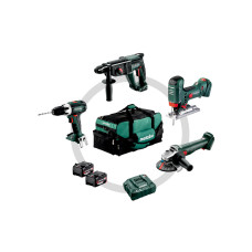 Набір акумуляторних інструментів Metabo Combo Set 4.1.4 18 V, 2 акб 18 V 4.0 Ah та з/п ASC 55, у сумці