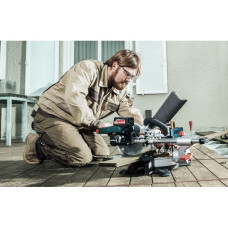 Акумуляторна торцювальна пила Metabo KGS 18 LTX 216, 2 акб 18 В Li-Power 5.2 Ah, з/п