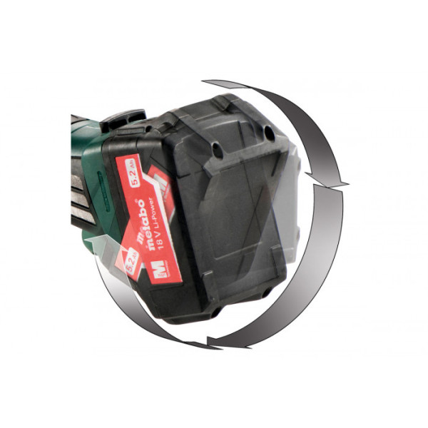 Акумуляторна болгарка Metabo W 18 LTX 125 Quick, MetaLoc, без акб і з/п