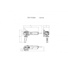 Кутова шліфмашина Metabo W 9-115 QUICK