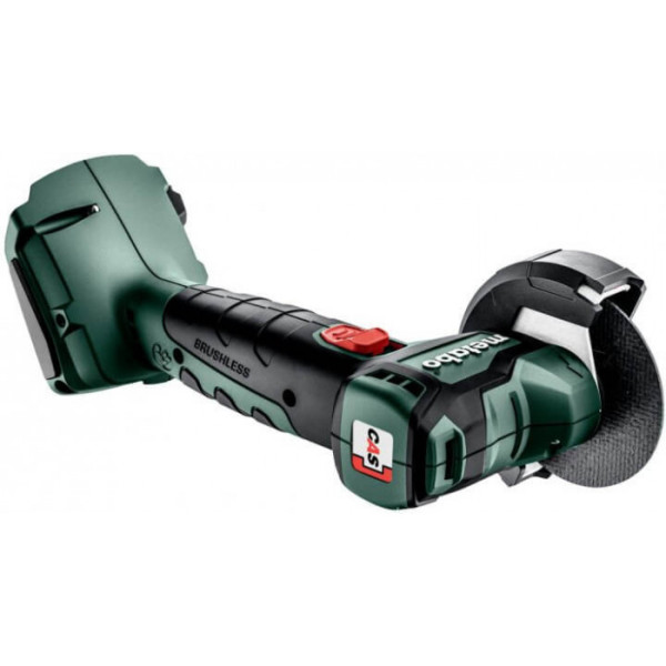 Акумуляторна кутова шліфмашина Metabo CC 18 LTX BL без акб і з/п в Metabox 165 L