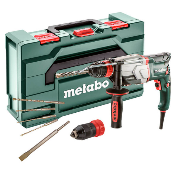 Перфоратор Metabo UHE 2660-2 Quick з 2 патронами, набором 5 насадок