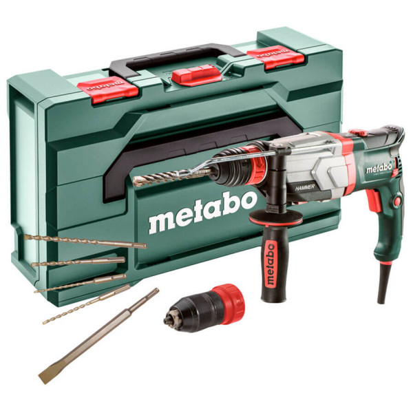 Перфоратор Metabo UHEV 2860-2 Quick с 2 патронами, набором 5 насадок