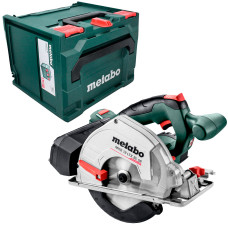Акумуляторна ручна дискова пила по металу Metabo MKS 18 LTX BL 58, без акб та з/п, в кейсі metaBOX 340