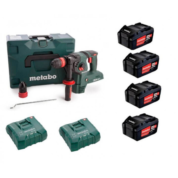 Aккумуляторный перфоратор Metabo KHA 36-18 LTX 32 4 акб 5.2 Ah, 2 з/у, в кейсе MetaLoc