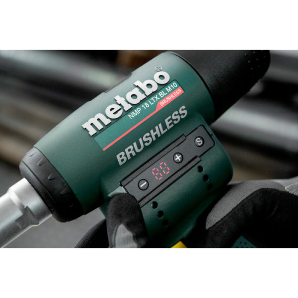 Акумуляторний заклепувальний пістолет для різьбових заклепок Metabo NMP 18 LTX BL M10, 2 акб 18 В LiHD 4.0 Ah, з/п ASC 55, у кейсі metaBOX 145 M