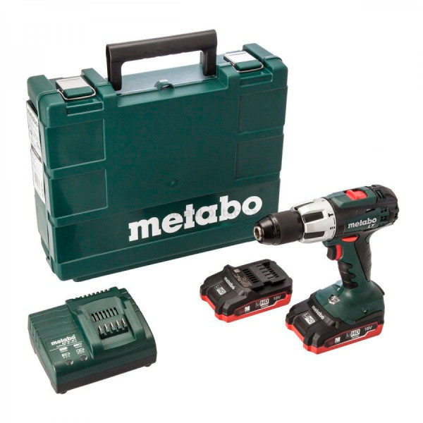 Акумуляторний дриль-шуруповерт Metabo BS 18 LT, 2 акб 18 В LiHD 3.1 Ah, з/п, кейс