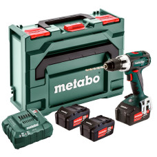 Акумуляторний дриль-шуруповерт Metabo BS 18 LT Set, 3 акб 18 В Li-Power 4.0 Ah, з/п, кейс