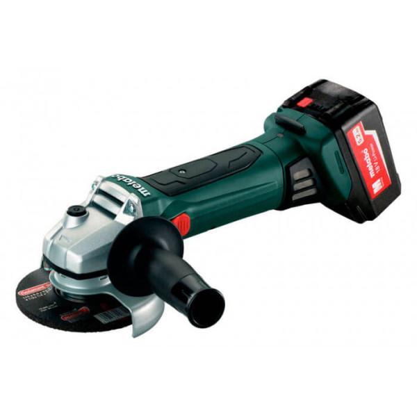 Акумуляторна болгарка Metabo W 18 LTX 125, 2 акб 4.0 Ah, з/п, у кейсі
