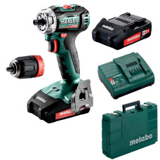 Акумуляторний дриль-шуруповерт Metabo BS 18 L BL Q, 2 акб 18 В Li-Power 2.0 Ah, з/п, кейс