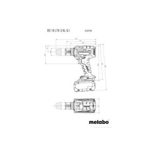 Акумуляторний дриль-шуруповерт Metabo BS 18 LTX-3 BL Q I