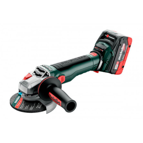 Акумуляторна кутова шліфмашина Metabo WB 18 LT BL 11-125 Q, 2 акб 8 Ah,з/п ASC 145, в MetaBox 165 L
