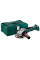 Акумуляторна кутова шліфувальна машина Metabo WPB 18 LTX BL 125 Quick, каркас у Metaloc, без акб і з/п