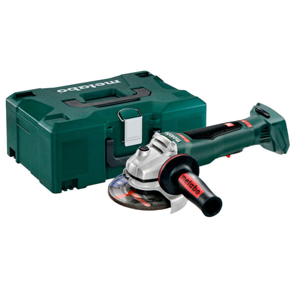 Акумуляторна кутова шліфувальна машина Metabo WPB 18 LTX BL 125 Quick, каркас у Metaloc, без акб і з/п