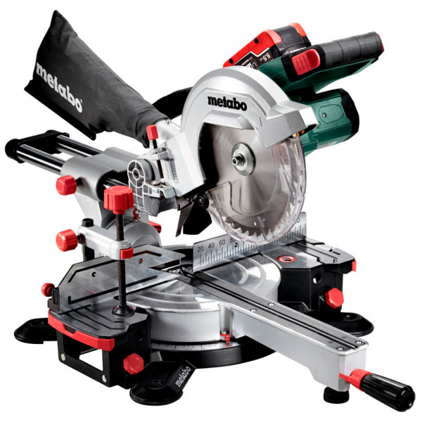 Акумуляторна пила торцювальна Metabo KGS 18 LTX 216 LTX Quick, 2 акб LiHD 18V 5.5Ah