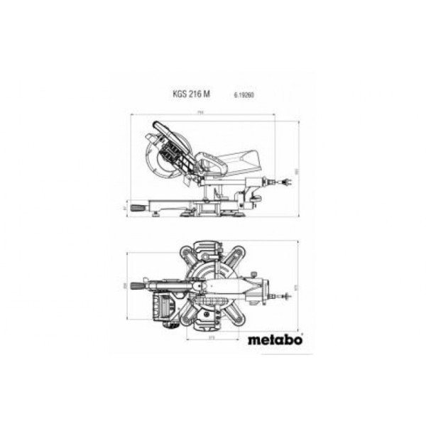 Торцювальна пила Metabo KGS 216 M GL