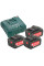 Базовий комплект Metabo 18 В 3х5.2 Ah, з/п ASC Ultra