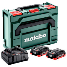 Набір акумуляторних батарей Metabo LIHD 18 В 2х4,0 Ah, з/п ASC 145 в MetaBOX 145