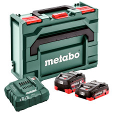 Набір акумуляторних батарей Metabo LIHD 18 В 4,0 Ah, 18 В 5,5 Ah, з/п ASC 55 в MetaBOX 145
