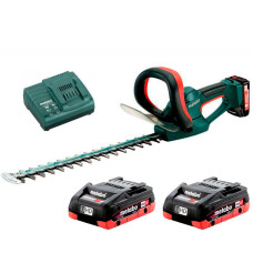 Акумуляторний кущоріз Metabo AHS 18-55 V, 2 акб 18 В LiHD 4.0 Ah, з/п
