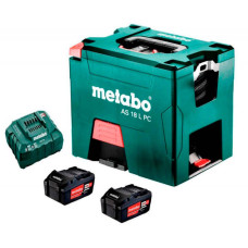 Акумуляторний пилосос Metabo AS 18 L PC, 2 акб 18 В Li-Power 5.2 Ah, з/п