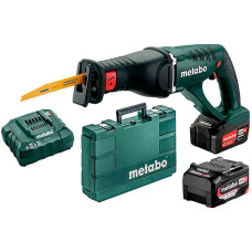 Акумуляторна шабельна пилка  Metabo ASE 18 LTX, 2 акб 18 В Li-Power 5.2 Ah, з/п, кейс