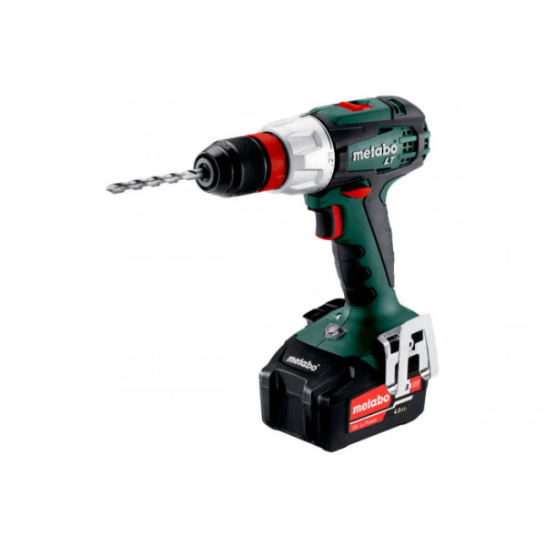Акумуляторний дриль-шуруповерт Metabo BS 18 LT Quick, 2 акб 18 В Li-Power 4.0 Ah, з/п, кейс