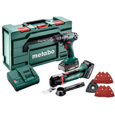 Набір акумуляторних інструментів Metabo Combo Set 2.6.1 18 V, 2 акб 18 В Li-Power 2.0 Ah, з/п, кейс MetaBox 145 L