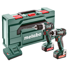 Набір акумуляторних інструментів Metabo Combo Set 2.7.3 12 V BL, 2 акб 12 В Li-Power 2.0 Ah, з/п, кейс MetaBox 145