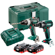 Набір акумуляторних інструментів Metabo Combo Set 2.1.3, 2 акб 18 В Li-Power 4.0 Ah, з/п, в кейсе MetaLoc