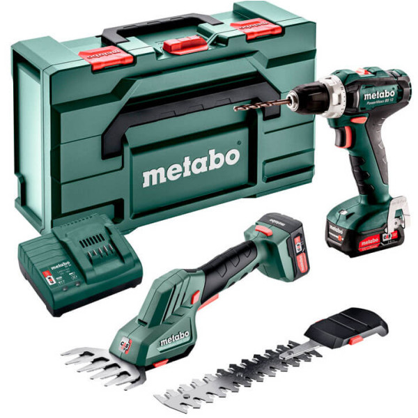 Набор инструментов Metabo Combo Set 2.3.2 12 V, 2 акб 12 В Li-Power 2.0 Ah, з/у, кейс MetaBox 165 L