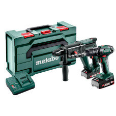 Набір акумуляторних інструментів Metabo Combo Set 2.3.4 18 V, 2 акб 18 В Li-Power 2.0 Ah, з/п, кейс MetaBOX 165 L